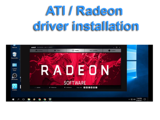 ATI Radeon driver problems