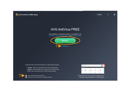 Avg antivirus installation