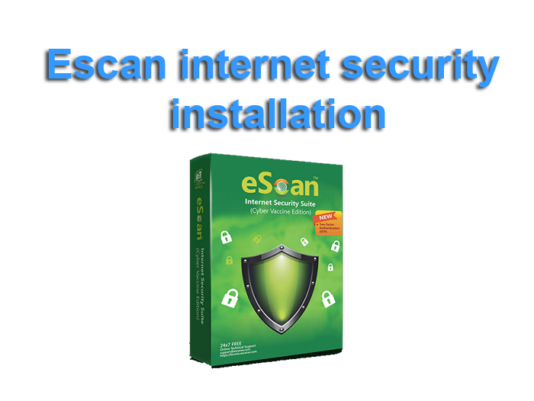 Escan internet security installation