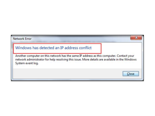 IP conflict error