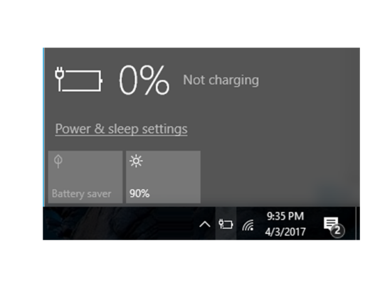 Laptop battery problems check online