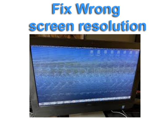 Wrong screen resolution
