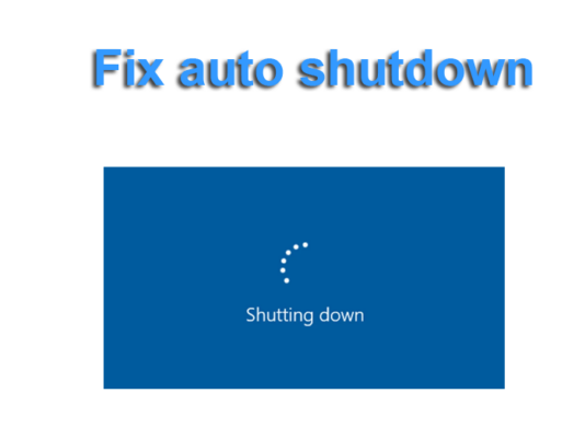 Windows is shutting down automatically