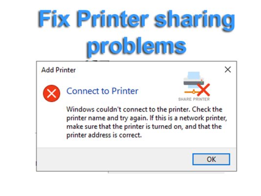 printer sharing problems
