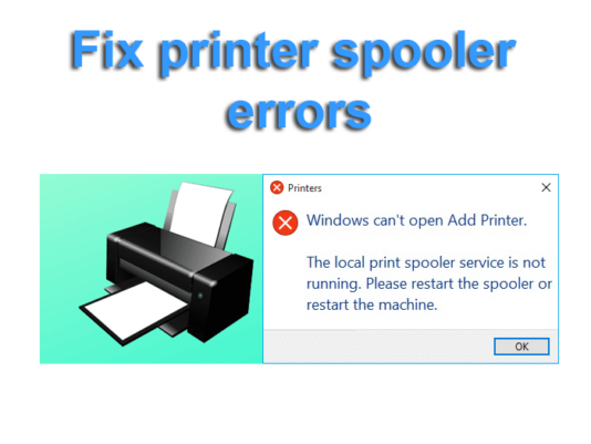 Printer spooler corrupted