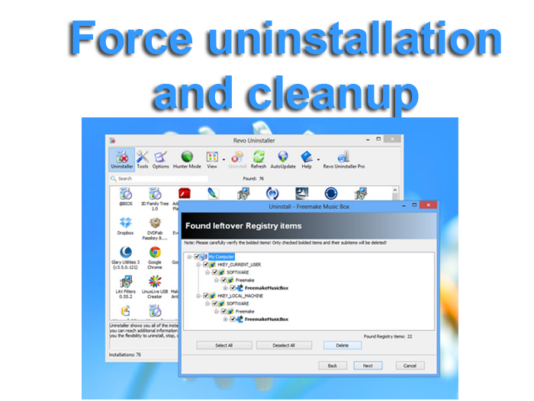 uninstall problems