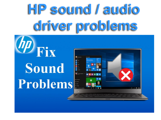 HP sound or audio driver problems