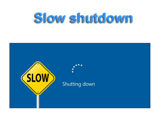 Computer takes a long time to shut down