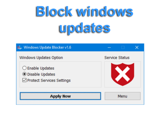 Windows update blocker