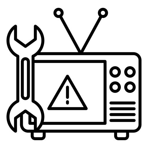 8345454 electronic repair service television technology icon