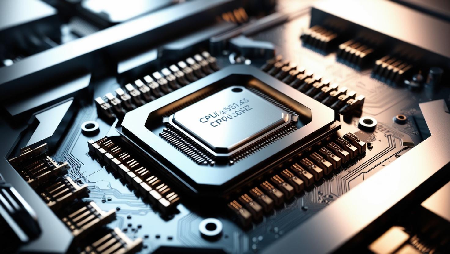 make an image of a cpu of a computer